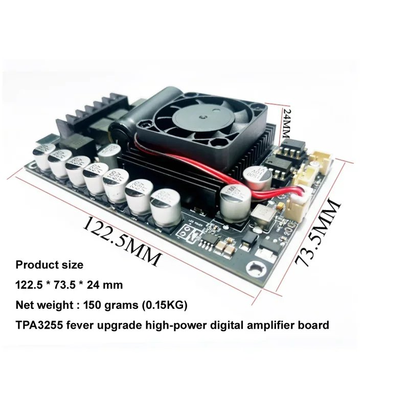 Mini amplificador TPA3255 potencia 315W RMS Estéreo - Imagen 4