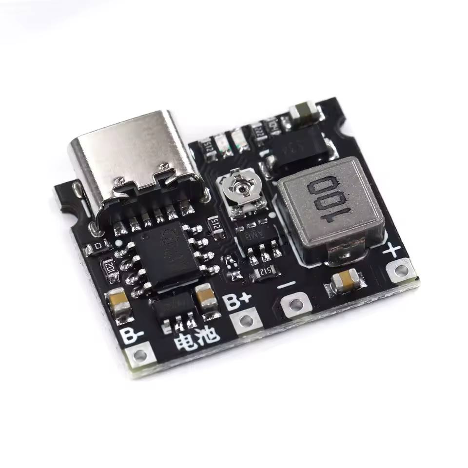 Módulo cargador de baterías litio Li-ion 18650 de 3,7 V módulo elevador de DC-DC TP4056 - Imagen 2