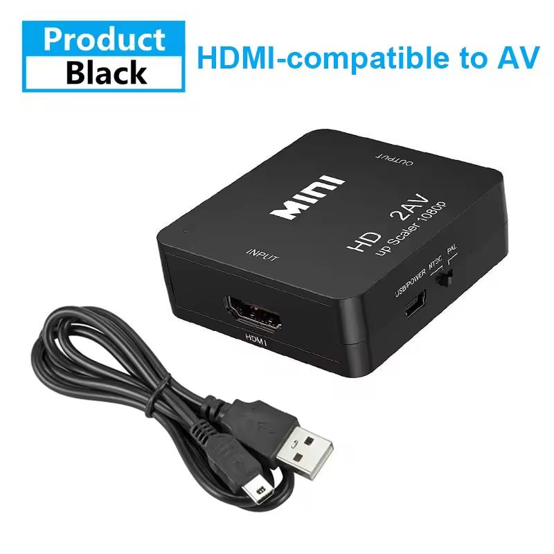 Convertidor HDMI a AV/RCA 1080P - Adaptador de Video Compuesto