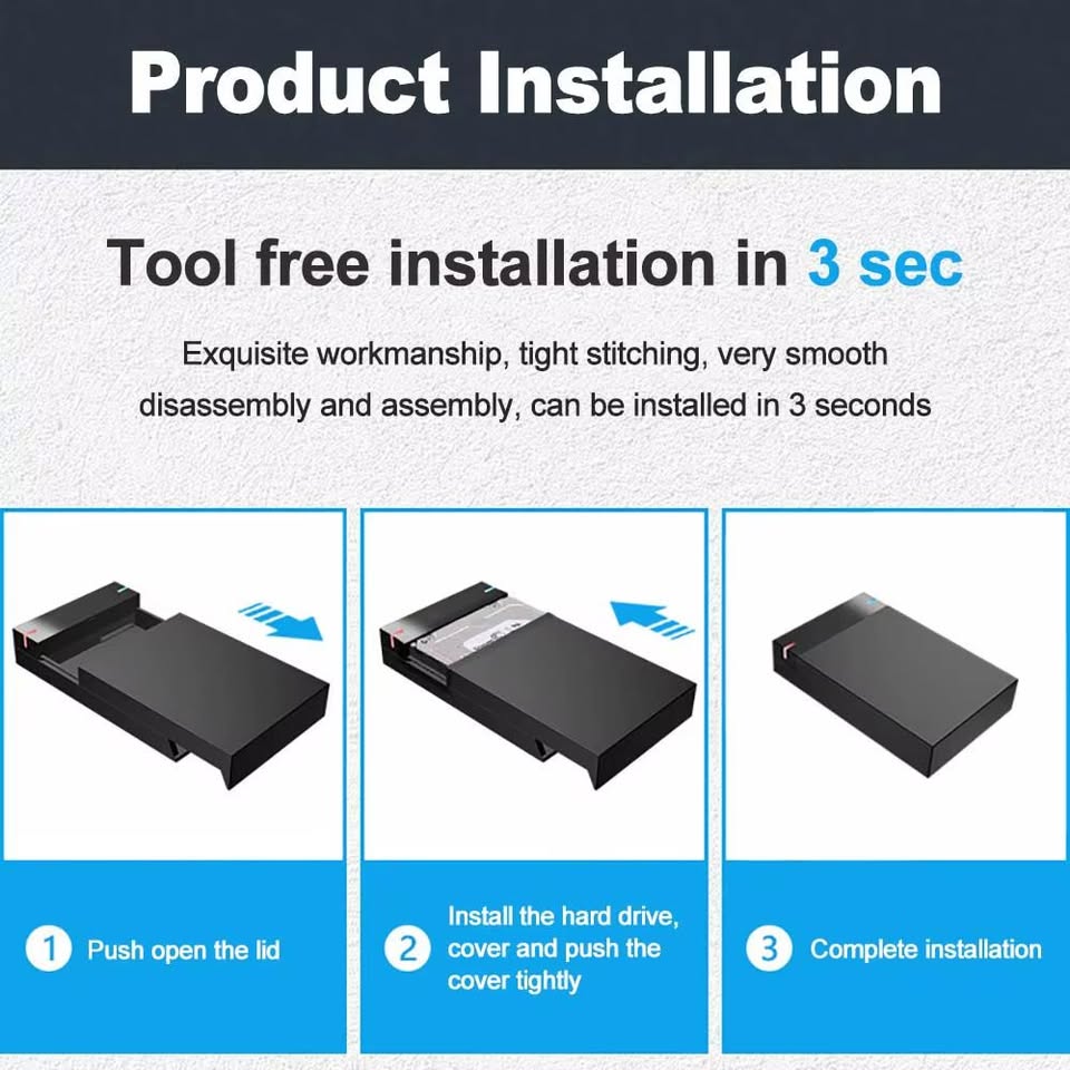 Case Externo 3.5" USB 3.0 SATA III